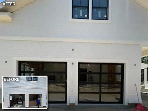 9' x 8' Avante AX, Black, with tempered clear glass