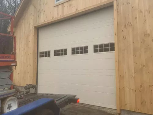 12x14 Wayne Dalton carriage house door with custom high lift