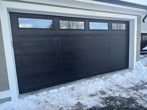 Garaga, 16' x 7'6", Standard+ Shaker-Flat XL, Black