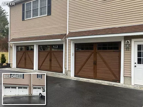 Three 9x7 Garaga Eastman E-22, Chocolate Walnut with 8 Clear Orion Walnut Panoramic top glass